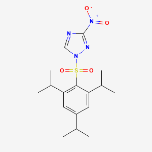 molecular formula C17H24N4O4S B1580551 1-(2,4,6-Triisopropylbenzenesulfonyl)-3-nitro-1H-1,2,4-triazole CAS No. 73118-37-3