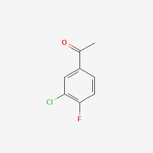 molecular formula C8H6ClFO B1580554 3'-氯-4'-氟苯乙酮 CAS No. 2923-66-2