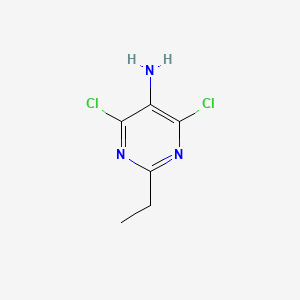 molecular formula C6H7Cl2N3 B1580559 4,6-Dichloro-2-ethylpyrimidin-5-amine CAS No. 6237-96-3