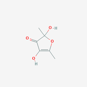 molecular formula C6H8O4 B158057 2,4-Dihydroxy-2,5-dimethyl-3(2H)-furanone CAS No. 10230-62-3