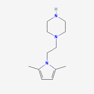 molecular formula C12H21N3 B1580574 1-[2-(2,5-dimethyl-1H-pyrrol-1-yl)ethyl]piperazine CAS No. 5059-36-9