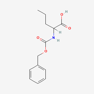 molecular formula C13H17NO4 B1580583 N-[(Benzyloxy)carbonyl]norvaline CAS No. 21691-43-0
