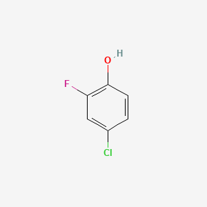 molecular formula C6H4ClFO B1580588 4-Chloro-2-fluorophenol CAS No. 348-62-9