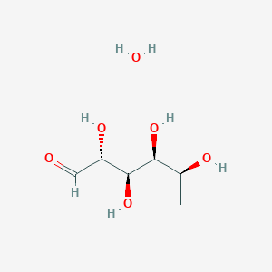 molecular formula C6H12O5.H2O<br>C6H14O6 B158059 Rhamnose monohydrate CAS No. 10030-85-0