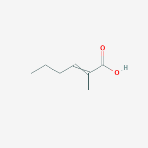 molecular formula C7H12O2 B1580608 2-己烯酸，2-甲基- CAS No. 28897-58-7