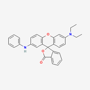 6'-(diethylamino)-2'-(phenylamino)spiro[isobenzofuran-1(3H),9'-[9H]xanthene]-3-one