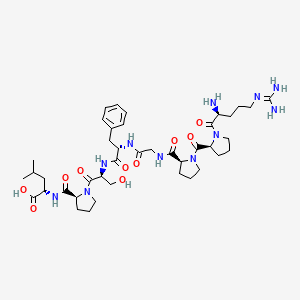 molecular formula C41H63N11O10 B1580625 [Leu8,des-Arg9]bradykinin CAS No. 64695-06-3