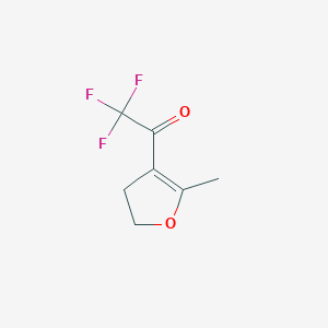 molecular formula C7H7F3O2 B158067 Ethanone, 1-(4,5-dihydro-2-methyl-3-furanyl)-2,2,2-trifluoro-(9CI) CAS No. 135351-21-2