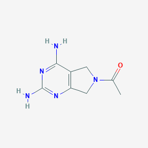 B158068 1-(2,4-Diamino-5,7-dihydro-6h-pyrrolo[3,4-d]pyrimidin-6-yl)ethanone CAS No. 1854-52-0