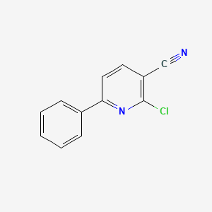 molecular formula C12H7ClN2 B1580685 2-Chloro-6-phenylnicotinonitrile CAS No. 43083-14-3