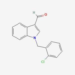 molecular formula C16H12ClNO B1580693 1-(2-chlorobenzyl)-1H-indole-3-carbaldehyde CAS No. 90815-00-2