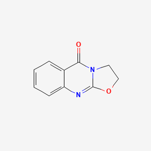 molecular formula C10H8N2O2 B1580712 2,3-Dihydro-5H-oxazolo[2,3-b]quinazolin-5-one CAS No. 52727-44-3