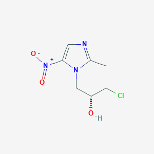 molecular formula C7H10ClN3O3 B1580724 (2R)-1-chloro-3-(2-methyl-5-nitroimidazol-1-yl)propan-2-ol CAS No. 166734-80-1