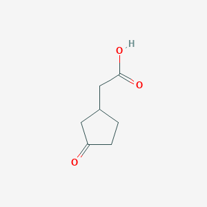 molecular formula C7H10O3 B1580730 2-(3-氧代环戊基)乙酸 CAS No. 3128-05-0