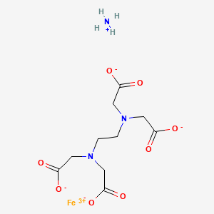 molecular formula C10H16FeN3O8 B1580749 Ammonium ((N,N'-ethylenebis(N-(carboxymethyl)glycinato))(4-)-N,N',O,O',ON,ON')ferrate(1-) CAS No. 21265-50-9