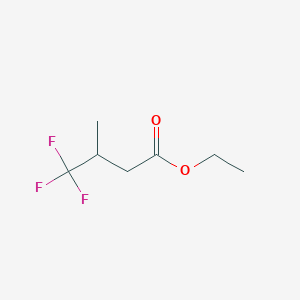 molecular formula C7H11F3O2 B1580764 Ethyl 3-methyl-4,4,4-trifluorobutyrate CAS No. 6975-13-9