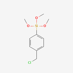 molecular formula C10H15ClO3Si B1580768 4-(Chloromethyl)phenyltrimethoxysilane CAS No. 24413-04-5