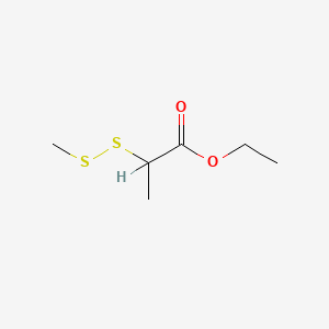molecular formula C6H12O2S2 B1580770 Ethyl 2-(methyldithio)propionate CAS No. 23747-43-5
