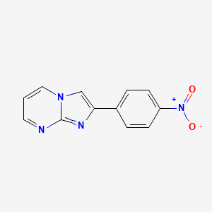 molecular formula C12H8N4O2 B1580784 2-(4-Nitrophenyl)imidazo[1,2-a]pyrimidine CAS No. 28266-96-8