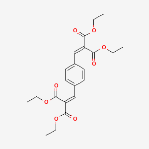 molecular formula C22H26O8 B1580789 Propanedioic acid, 2,2'-(1,4-phenylenedimethylidyne)bis-, tetraethyl ester CAS No. 6337-43-5