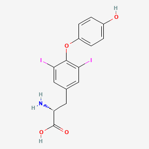 molecular formula C15H13I2NO4 B1580793 3,5-Diiodo-D-thyronine CAS No. 5563-89-3