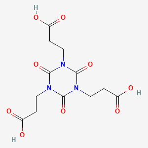 molecular formula C12H15N3O9 B1580814 1,3,5-三嗪-1,3,5(2H,4H,6H)-三丙酸，2,4,6-三氧代- CAS No. 2904-41-8