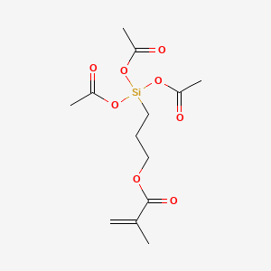 molecular formula C13H20O8Si B1580824 3-(Tris(acetoxy)silyl)propyl methacrylate CAS No. 51772-85-1