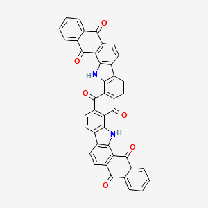molecular formula C42H18N2O6 B1580837 5,27-diazaundecacyclo[23.19.0.03,23.04,20.06,19.07,16.09,14.026,42.028,41.029,38.031,36]tetratetraconta-1(25),3(23),4(20),6(19),7(16),9,11,13,17,21,26(42),28(41),29(38),31,33,35,39,43-octadecaene-2,8,15,24,30,37-hexone CAS No. 2172-33-0