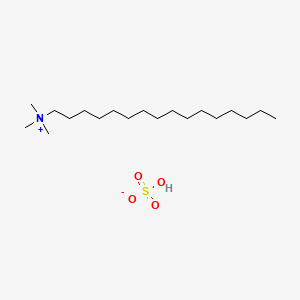 molecular formula C19H43NO4S B1580839 hexadecyl(trimethyl)azanium;hydrogen sulfate CAS No. 68214-07-3
