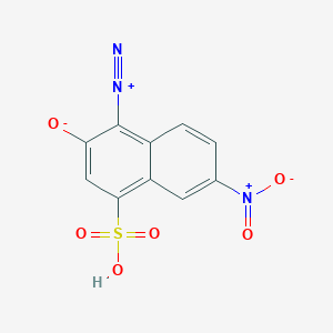 molecular formula C10H5N3O6S B1580846 4-Diazo-3,4-dihydro-7-nitro-3-oxo-1-naphthalenesulfonic acid CAS No. 63589-25-3