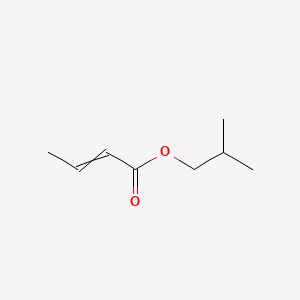 molecular formula C8H14O2 B1580868 2-Butenoic acid, 2-methylpropyl ester CAS No. 589-66-2