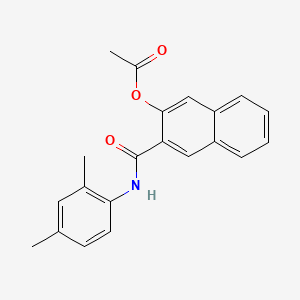molecular formula C21H19NO3 B1580892 2-[N-(2,4-Dimethylphenyl)carbamoyl]-3-naphthyl acetate CAS No. 4569-00-0