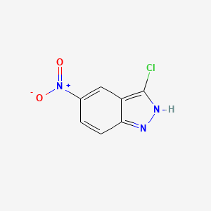 molecular formula C7H4ClN3O2 B1580895 3-Chloro-5-nitro-1H-indazole CAS No. 4812-45-7