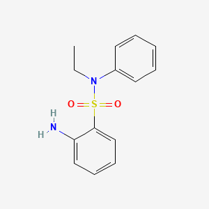molecular formula C14H16N2O2S B1580896 2-Amino-N-ethylbenzenesulfonanilide CAS No. 81-10-7