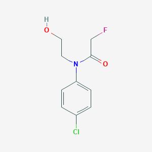 molecular formula C10H11ClFNO2 B158090 Acetanilide, 4'-chloro-2-fluoro-N-(2-hydroxyethyl)- CAS No. 10016-08-7