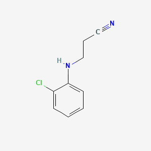 molecular formula C9H9ClN2 B1580900 Propanenitrile, 3-[(2-chlorophenyl)amino]- CAS No. 94-89-3