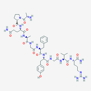 molecular formula C49H73N15O12 B158092 Locustatachykinin III CAS No. 132309-70-7