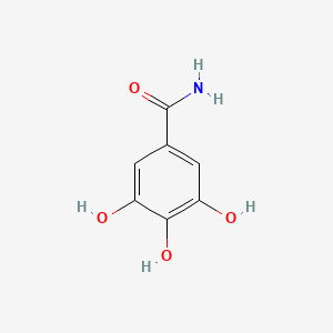 molecular formula C7H7NO4 B1580935 3,4,5-Trihydroxybenzamide CAS No. 618-73-5