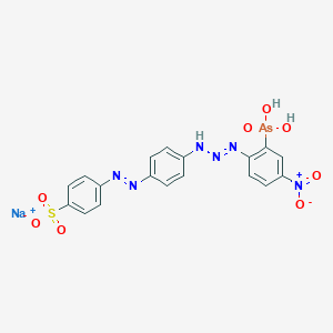 molecular formula C18H12AsN6Na3O8S B158094 Einecs 217-197-6 CAS No. 1772-02-7