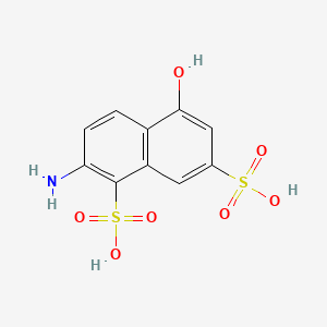 molecular formula C10H9NO7S2 B1580940 2-Amino-5-hydroxynaphthalene-1,7-disulfonic acid CAS No. 6535-70-2