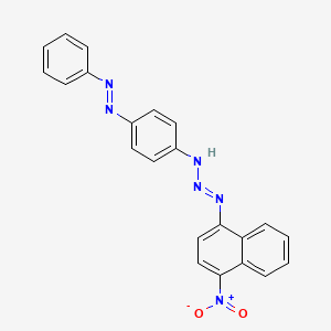 molecular formula C22H16N6O2 B1580942 1-Triazene, 1-(4-nitro-1-naphthalenyl)-3-[4-(phenylazo)phenyl]- CAS No. 6708-61-8