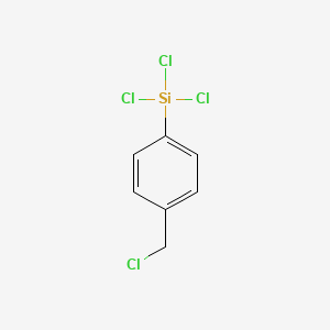 molecular formula C7H6Cl4Si B1580949 4-(Chloromethyl)phenyltrichlorosilane CAS No. 13688-90-9