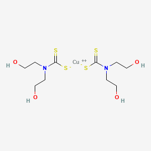 molecular formula C10H20CuN2O4S4 B1580955 Copper(II) Bis(2-hydroxyethyl)dithiocarbamate CAS No. 52611-57-1