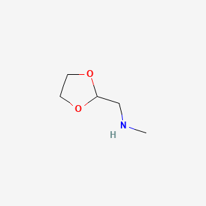 molecular formula C5H11NO2 B1580968 2-Methylaminomethyl-1,3-dioxolane CAS No. 57366-77-5