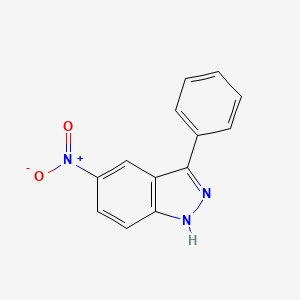 molecular formula C13H9N3O2 B1580979 5-Nitro-3-phenyl-1H-indazole CAS No. 293758-67-5