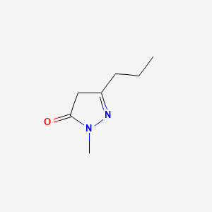 molecular formula C7H12N2O B1580981 1-Methyl-3-n-propyl-2-pyrazolin-5-one CAS No. 31272-04-5