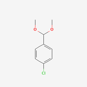 molecular formula C9H11ClO2 B1580983 1-氯-4-(二甲氧甲基)苯 CAS No. 3395-81-1