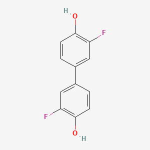 molecular formula C12H8F2O2 B1580985 2-Fluoro-4-(3-fluoro-4-hydroxyphenyl)phenol CAS No. 396-86-1