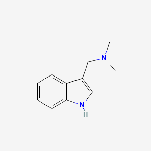 molecular formula C12H16N2 B1581007 2-Methyl-3-N,N-dimethylaminomethylindole CAS No. 37125-92-1