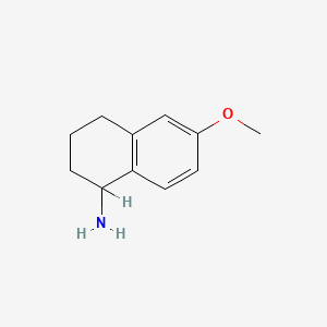 molecular formula C11H15NO B1581016 6-Methoxy-1,2,3,4-tetrahydronaphthalen-1-amine CAS No. 52373-02-1